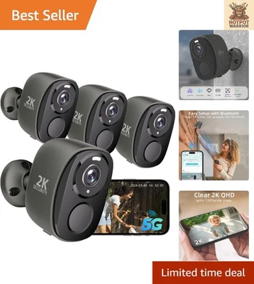 Advanced 4PC Wireless Home Security Cameras with Cloud Storage & Night Vision - Image 1 of 4