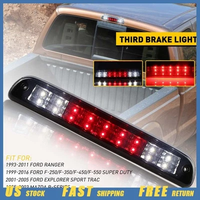 FIT Ford F250 F350 F450 1999-16 3RD THIRD BRAKE LIGHT LED STOP LAMP SMOKED LENS - Image 1 of 4