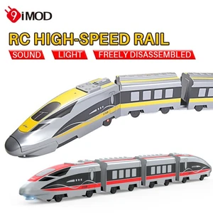 RC High-Speed Rail Train 2.4Ghz Simulated Sound Light Alloy Model Remote Control - Picture 1 of 8