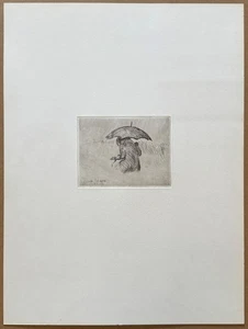 Friedrich Schaper, Radierung aus dem Nachlass, 1927, mit Nachlassstempel - Picture 1 of 4