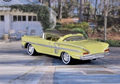 1958 58 Chevy Impala Hardtop Stock Classic Model 1/64 Scale Limited Edition - Image 1 of 4