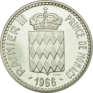 [#25450] Monaco, 10 Francs, 1966, Silber, VZ+, Gadoury:155 - Imagen 1 de 2