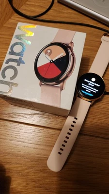 Samsung Galaxy Active Watch SM-R500 Rose Gold with Pink Strap - Image 1 of 4