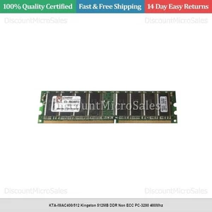 KTA-IMAC400/512 Kingston 512MB DDR Non ECC PC-3200 400Mhz - Picture 1 of 1