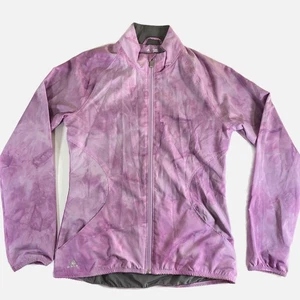 Giacca a vento Adidas Tie Dye acquerello zip golf donna taglia XS rosa - Foto 1 di 11