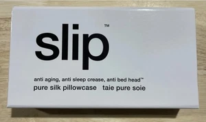 Slip Queen Silk Pillow Cases - Queen Size Standard Pillow Case, White 20" x 30" - Picture 1 of 7