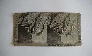 WW1 Stereoview NO33 BRITISH MINERS AND SAPPERS AT YPERN C1918 3D Photograph - Bild 1 von 4