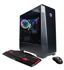 CyberPowerPC Gaming Desktop - Ryzen 3 2300X, RX 570, 8GB RAM, 1TB HDD + 256GB SS - Picture 1 of 6