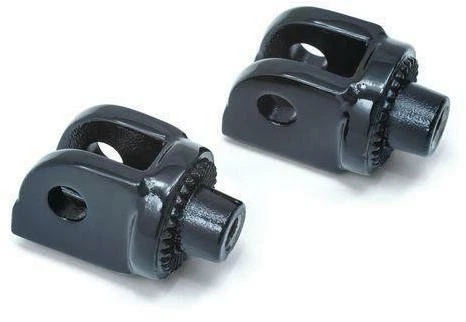 Adaptadores de estriba Kuryakyn - estriados - negro brillante motocicleta bicicleta de calle 8869 Foto 1 de 3