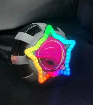 New 2026 Star Shaped Dynamic RGB Angel Eyes Halos Rings Bluetooth Headlight DRL - Image 1 of 4