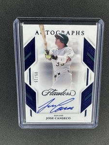 2024 Panini Flawless - Jose Canseco - Sapphire Autographs /15 - Picture 1 of 2