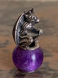 Redbalifrog Gargoyle Silver Bead 🏰✨🔮 ONE BEAD ONLY - Picture 1 of 4