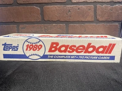 1989 Topps бейсбол полный заводской набор запечатанный 792 карты новый - Изображение 1 из 2
