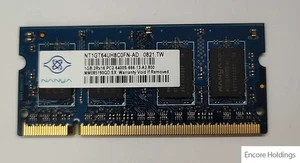 Nanya Memory Module - 1 GB - Dual Rankx 8 - DDR2 - 800 MHz - NT1GT64UH8C0FN-AD - Picture 1 of 1