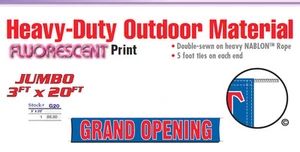 GRAND OPENING Banner Sign 20 FEET now open new business new management owner - Picture 1 of 1