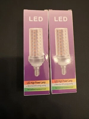 E26 LED Corn Light Bulb 6000K Clear White 20W Pack of 2 - Image 1 of 2
