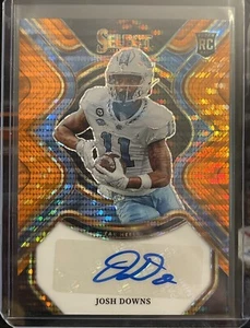 Selecciones del draft Panini Select 2023 Josh Downs FOTL Orange Pulsar automático/30 SSP RS-JDO - Imagen 1 de 2