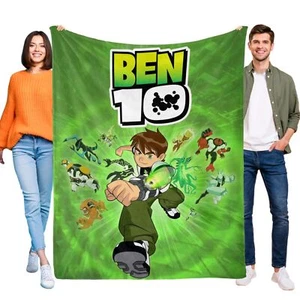 Ben 10 Flannel Blanket Soft Bed Sofa Couch Office Throw Birthday Gift for Kids - Picture 1 of 16