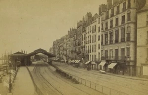 Frankreich Nantes Quai de la Fosse altes Foto 1875 - Bild 1 von 3