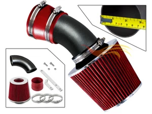 MATTE BLACK PIPE RED - SHORT RAM INTAKE Compatible For 98-05 BMW E46 3-SERIES - Picture 1 of 1