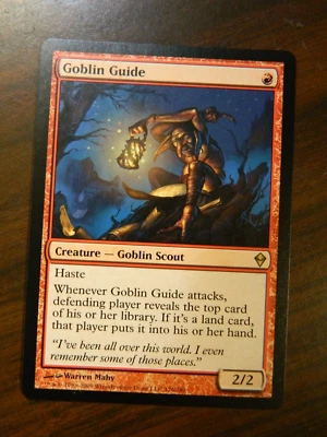 MTG Zendikar Goblin Guide Red Rare UNPLAYED Near Mint - Image 1 of 2
