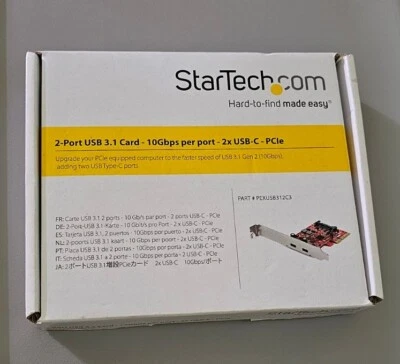 StarTech PEXUSB312A 2-Port USB PCIe Card with 10Gbps/port - USB 3.1/3.2 - Image 1 of 4