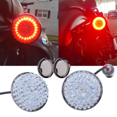 Luz de señal de giro trasera de freno 1157 LED, para Harley Davidson Touring Softail Dyna Q Foto 1 de 4