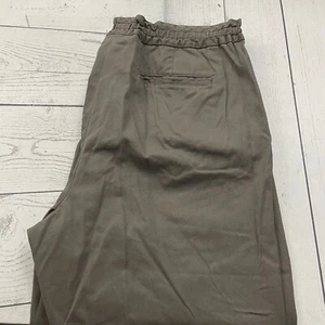 J. Jill Damengröße 10 olivgrün Baumwolle Boho kurz geschnitten Freizeithose - Bild 1 von 8
