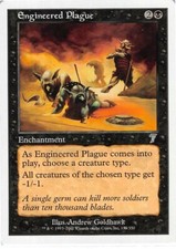 Engineered Plague *Uncommon* Magic MtG x1 Seventh 7th Edition SP