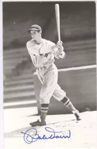 Bobby Doerr - Boston Red Sox Autographed Black & White Photo Postcard - Picture 1 of 2