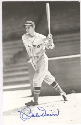Bobby Doerr - Boston Red Sox Autographed Black & White Photo Postcard - Image 1 of 2