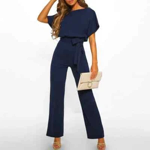 Jumpsuit Elegant und bequem Blau S 34-36 mit Gürtel - Bild 1 von 2
