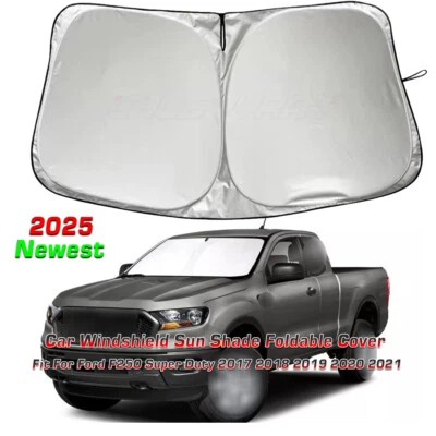 Parabrisas parasol para Ford F250 Super Duty 2017 2018 2019 2020 2021 Foto 1 de 4