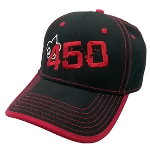OTTO What Time Is It 450 Strap Back Cap Hat Adult Black Red - Picture 1 of 7