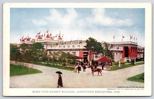 Pure Food Exhibit Building Jamestown Exposition 1907 Roadway Entrance Postcard - Picture 1 of 2