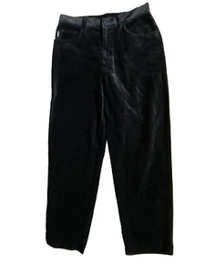 Vintage Lauren Ralph Lauren Damen Samt Jeans Größe 10P Schwarz Urlaub Luxus  - Bild 1 von 10