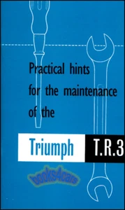 TR3 Triumph Owners Manual Guía Libro Owner TR3A TR3B TR3-A TR3-B 57-62 - Imagen 1 de 1