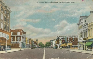 Selma AL * Broad St. Blick nach Norden 1948 - Bild 1 von 2