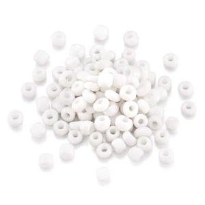 50g 2mm 3mm 4mm Mini Opaque Color Round Loose Glass Beads Semi Pony Bead Spacers - Picture 1 of 65