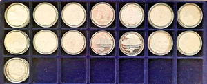 15 x 10 DM Gedenkmünzen 1998-2000, 925 er Silber, polierte Platte, in Münzkapsel - Bild 1 von 2