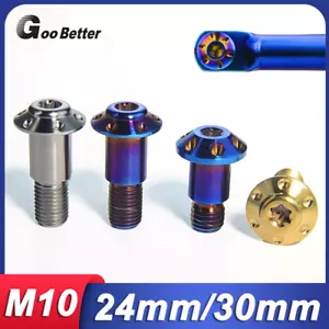 M10 x 24/30mm Titanium Bolt T40 Torx Screw for Motorcycle EBike Kickstand Stand - Picture 1 of 15