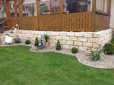 Sandstein Mauersteine 20x20x40 Mauer Naturstein Garten Trockenmauersteine - Bild 1 von 2