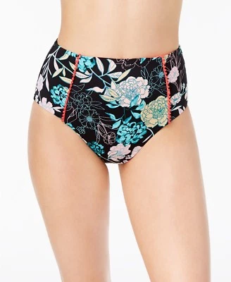 Bar III Floral-Print High-Waist Bottoms MSRP $48 Size M  - Image 1 of 4