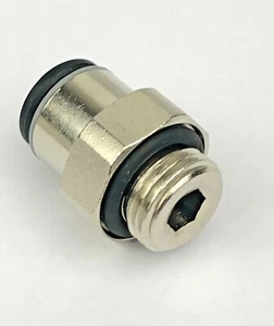Legris LF3000 Attacco pneumatico filettato a tubo G1/8 da spingere in 6 mm, scatola da 10 - Foto 1 di 3
