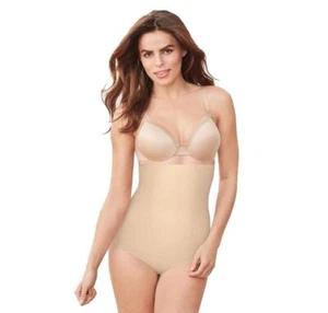 Maidenform Self Expressions Women's Cover Your Bases High Waist Briefs - Nude, L - Picture 1 of 1