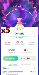 Pokemon TRADE - 5x Oricorio Pau Stil!! Gute Chance auf Glück und gute IVs!! - Bild 1 von 1