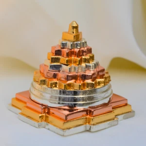 Meru Shree Yantra Yantram 2" Inch For Vastu Correction & Prosperity Energized - Picture 1 of 9