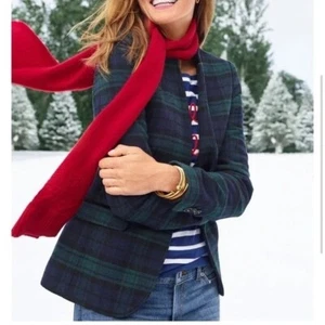 Neu mit Etikett Talbots karierter Blazer Schottenmuster Wollmischung Größe 4 Academia - Bild 1 von 16