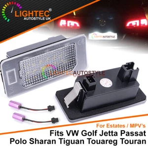 For VW Golf Jetta Passat Polo Sharan Tiguan Touran 18 LED Number Plate Lights UK - Picture 1 of 6