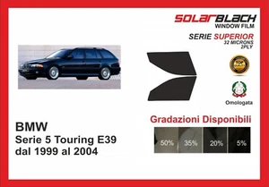 pellicola oscurante BMW serie 5 touring E39 dal 1999-04 kit anteriore SUPERIOR - Imagen 1 de 1
